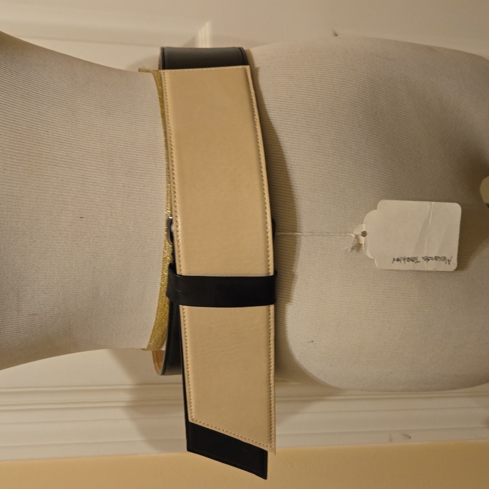 NWOT ALEXANDER TEREKHOV 2 Tone Geneuine Leather Belt